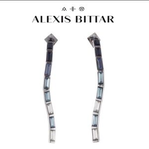 Alexis Bittar Blue and Silver Earrings